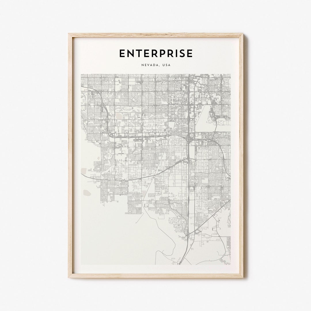 Enterprise Map Poster, Enterprise Map Print, Enterprise Personalized