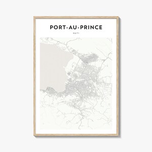 Port Au Prince Map Poster, Port Au Prince Map Print, Port Au Prince Travel Wall Art, Port Au Prince Personalized Map, Haiti