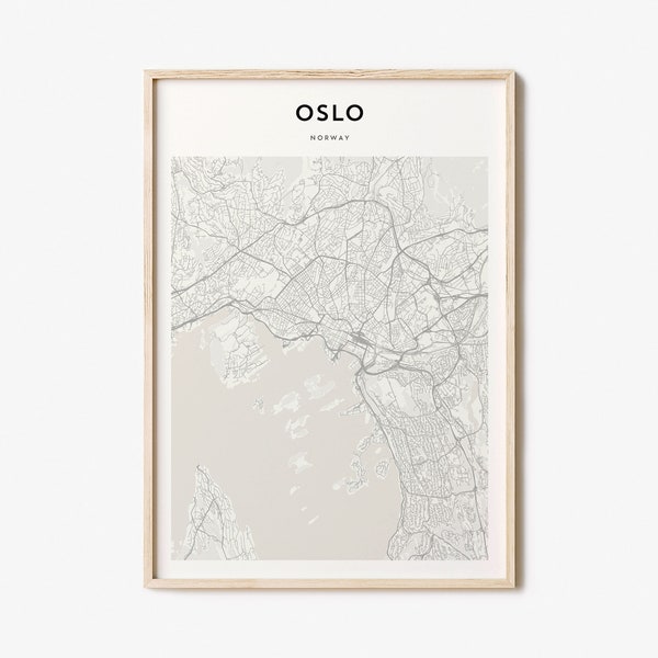 Oslo Map Poster, Oslo Map Print, Oslo Personalized Map Art, Oslo Wall Art, Oslo Travel Poster, Travel Gift