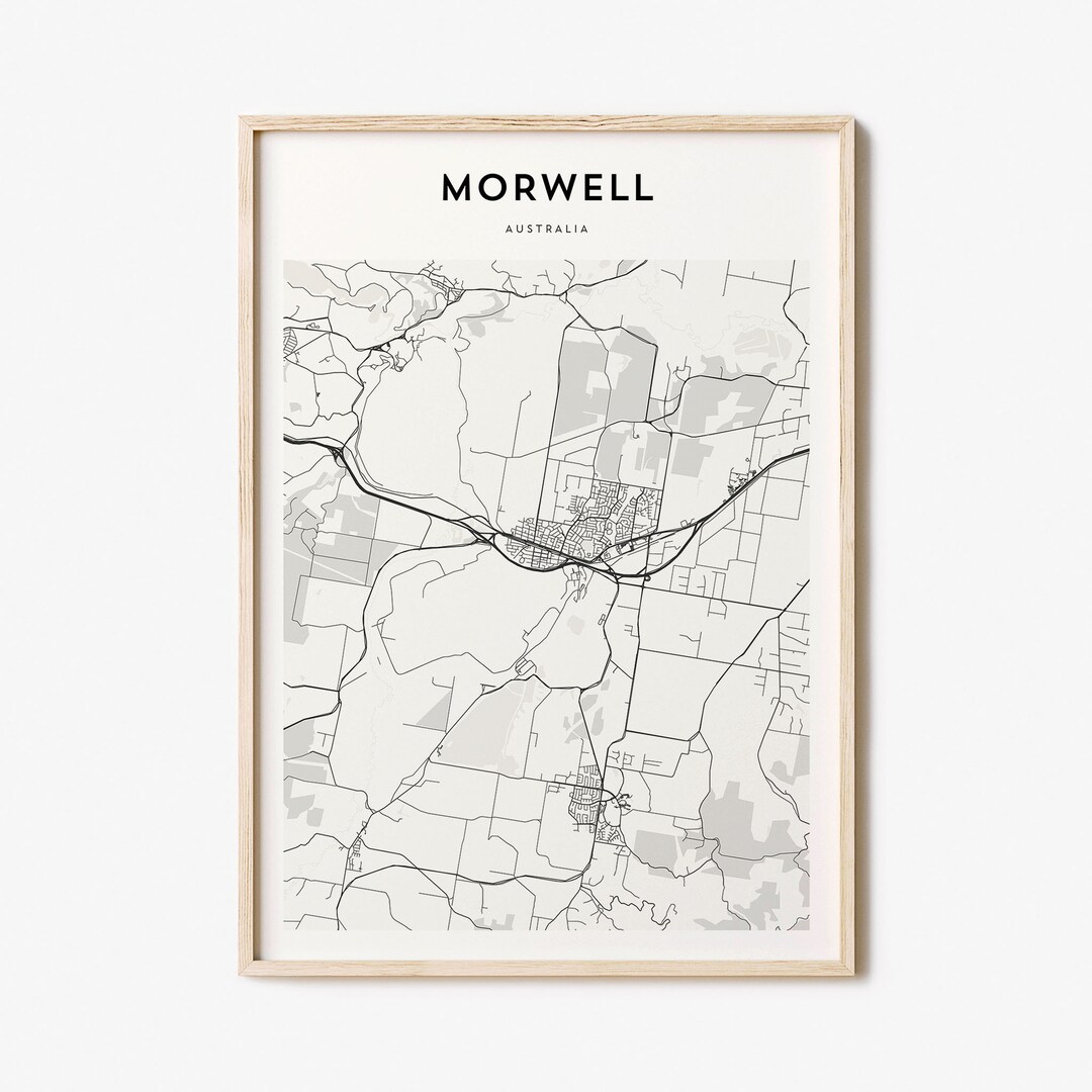 Morwell Custom Black Map Morwell Map Morwell Print Morwell Etsy