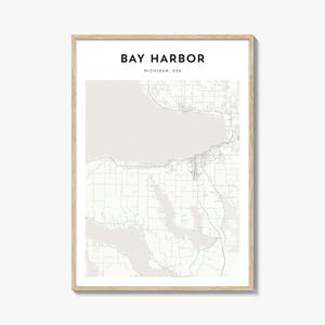 Bay Hafen Karte Poster, Bay Hafen Karte Druck, Bay Hafen Reisewandkunst, Bay Hafen personalisierte Karte, Michail