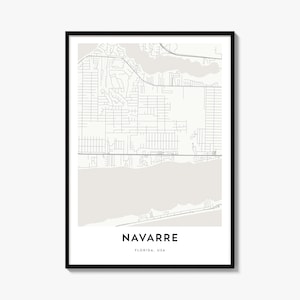 Kaartposter van Navarra, minimalistische stadsprint, straatkunst voor aan de muur, reisdecoratie
