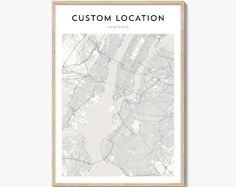 Póster de mapa de ubicación personalizado de MapPosterPrints