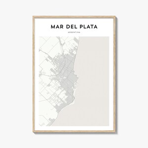 Mar Del Plata Karte Poster, Mar Del Plata Karte Druck, Mar Del Plata Reisewandkunst, Mar Del Plata personalisierte Karte, Argentinien