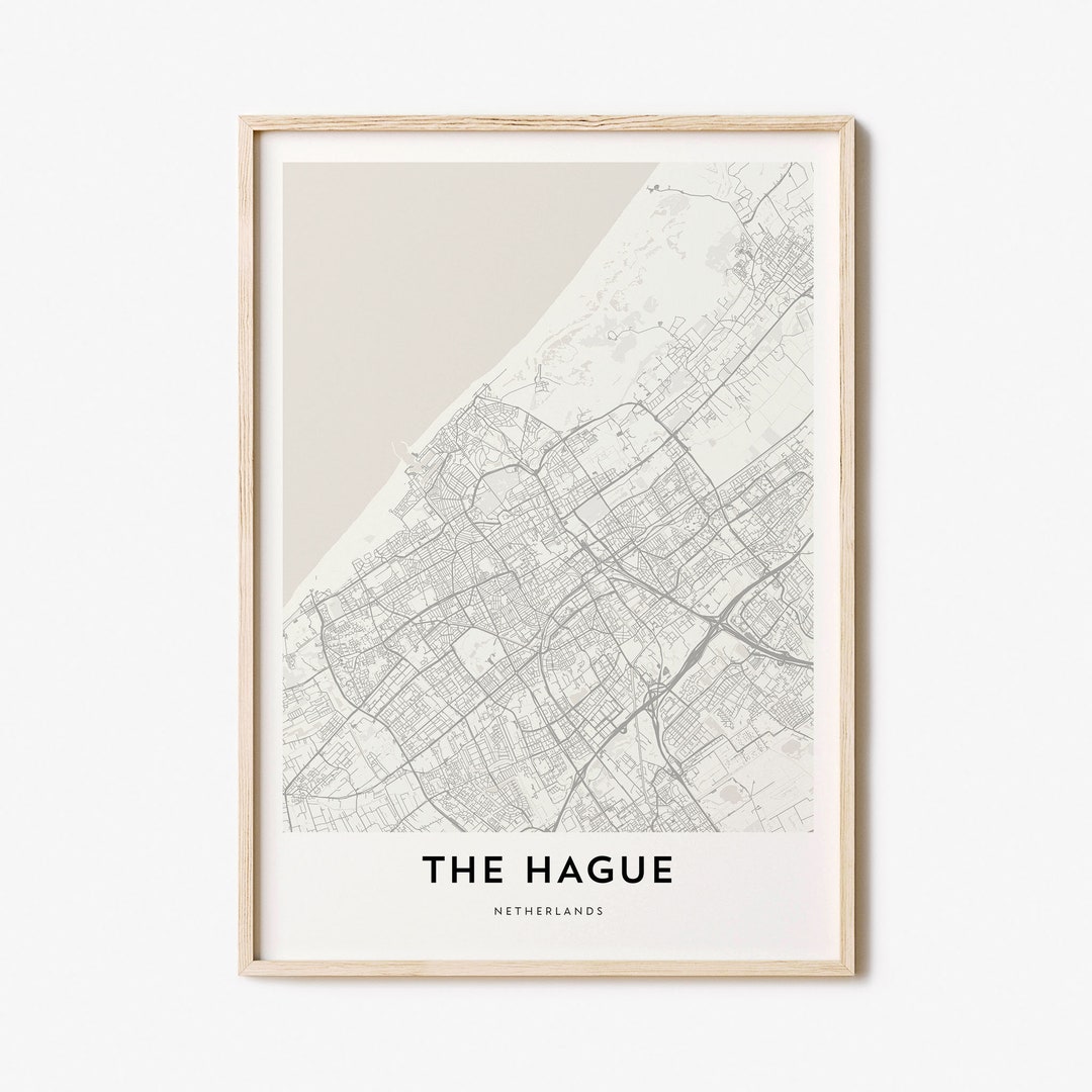 Map of the Hague, the Hague Map Print, the Hague Map Poster, City Map Print, Map Gifts, Gift