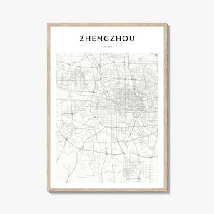 Zhengxi Karte Poster, Zhengxi Karte Druck, Zhengxi Reisewandkunst, Zhengxi personalisierte Karte, China