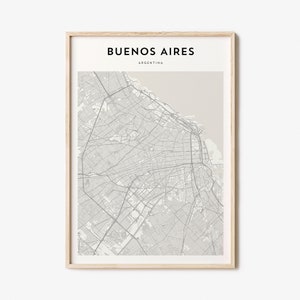 Buenos Aires Map Poster, Buenos Aires Map Print, Buenos Aires Personalized Map Art, Buenos Aires Wall Art, Travel Poster, Travel Gift