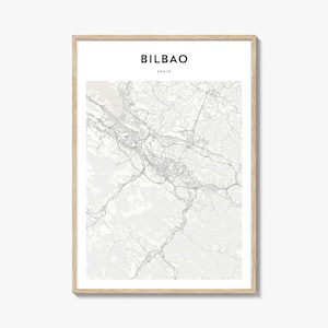 Blanko Karte Poster, Blanko Karte Druck, Blanko Reisewandkunst, Blanko Karte, Spanien