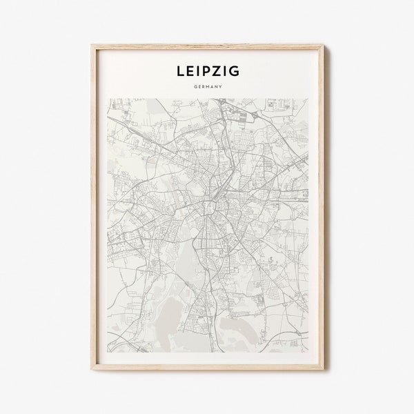 Leipzig Map Poster, Leipzig Map Print, Leipzig Personalized Map Art, Leipzig Wall Art, Leipzig Travel Poster, Travel Gift