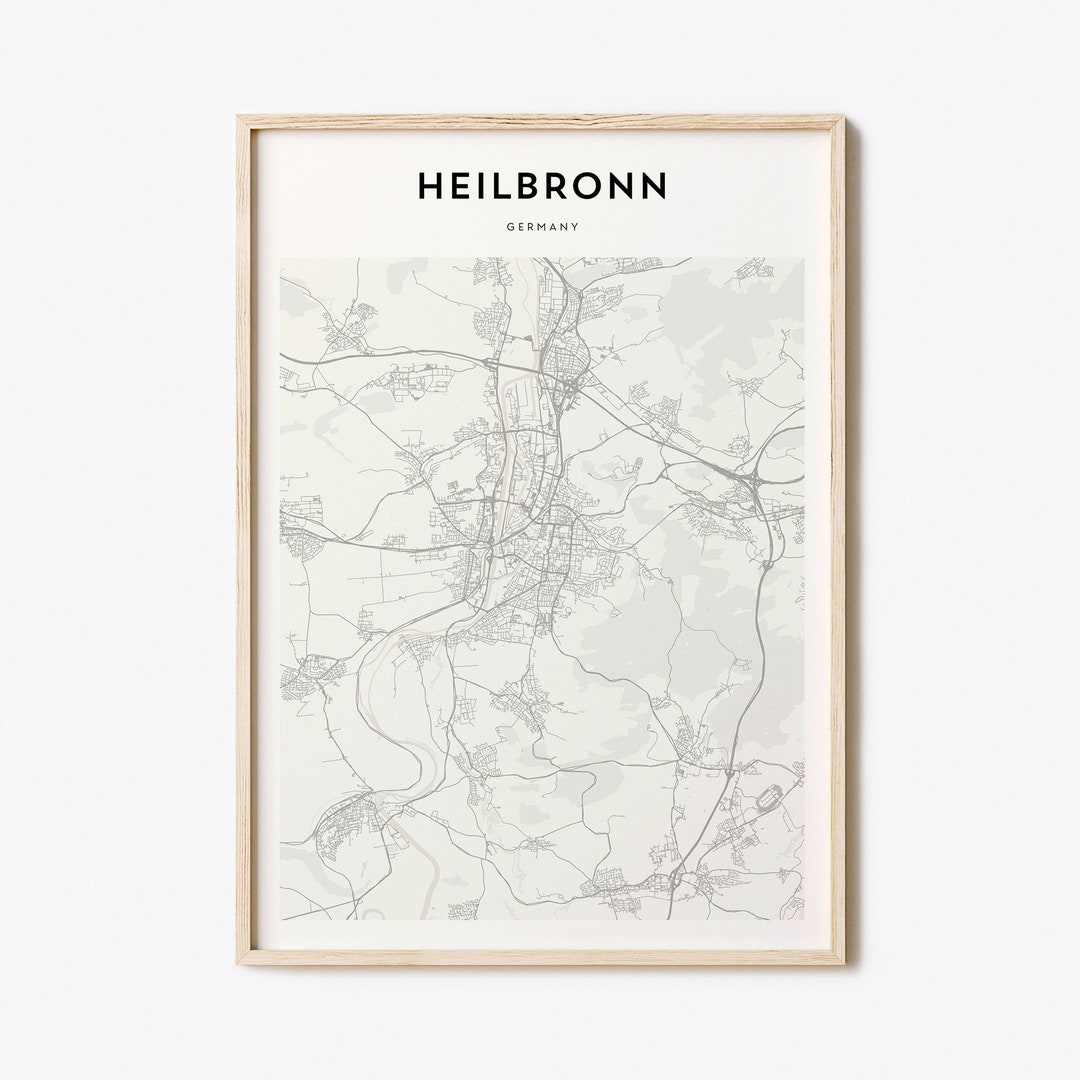 Heilbronn Map Poster, Heilbronn Map Print, Heilbronn Personalized Map Art,  Heilbronn Wall Art, Heilbronn Travel Poster, Travel Gift, Germany - Etsy