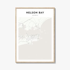 Nelson Bay Karte Poster, Nelson Bay Karte Druck, Nelson Bay Reisewandkunst, Nelson Bay Reisekarte, Australien