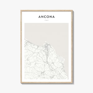 Ancona Map Poster, Ancona Map Print, Ancona Travel Wall Art, Ancona Personalized Map, Italy