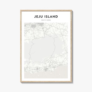 Jeju Island Karte Poster, Jeju Island Karte Druck, Jeju Island Reisewandkunst, Jeju Island personalisierte Karte, Süd-Korea