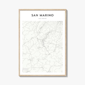 San Marino Map Poster, San Marino Map Print, San Marino Travel Wall Art, San Marino Personalized Map, San Marino