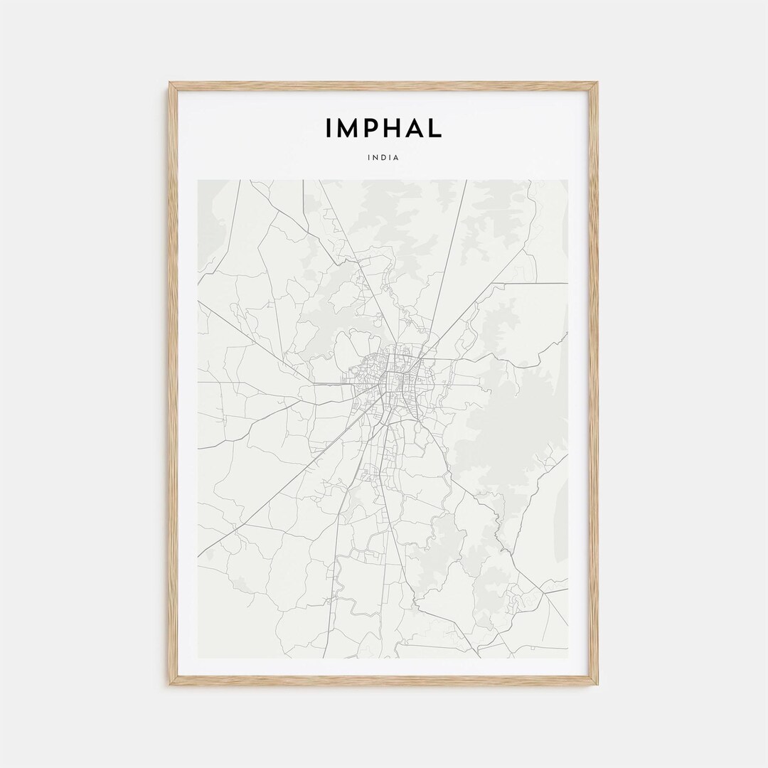 Imphal Map Poster, Imphal Map Print, Imphal Personalized Map Art ...