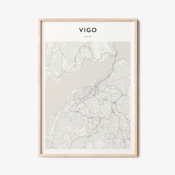Vigo Karte Poster, Vigo Karte Druck, Vigo personalisierte Karte Kunst, Vigo Wandkunst, Vigo Reiseposter, Reisegeschenk