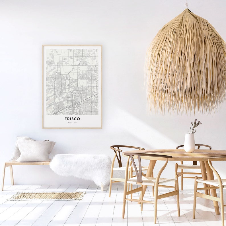 Map of Frisco, Frisco Map Print, Frisco Map Poster, City Map Print, Map