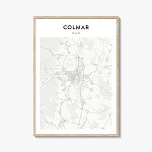 Colmar Map Poster, Colmar Map Print, Colmar Travel Wall Art, Colmar Personalized Map, France