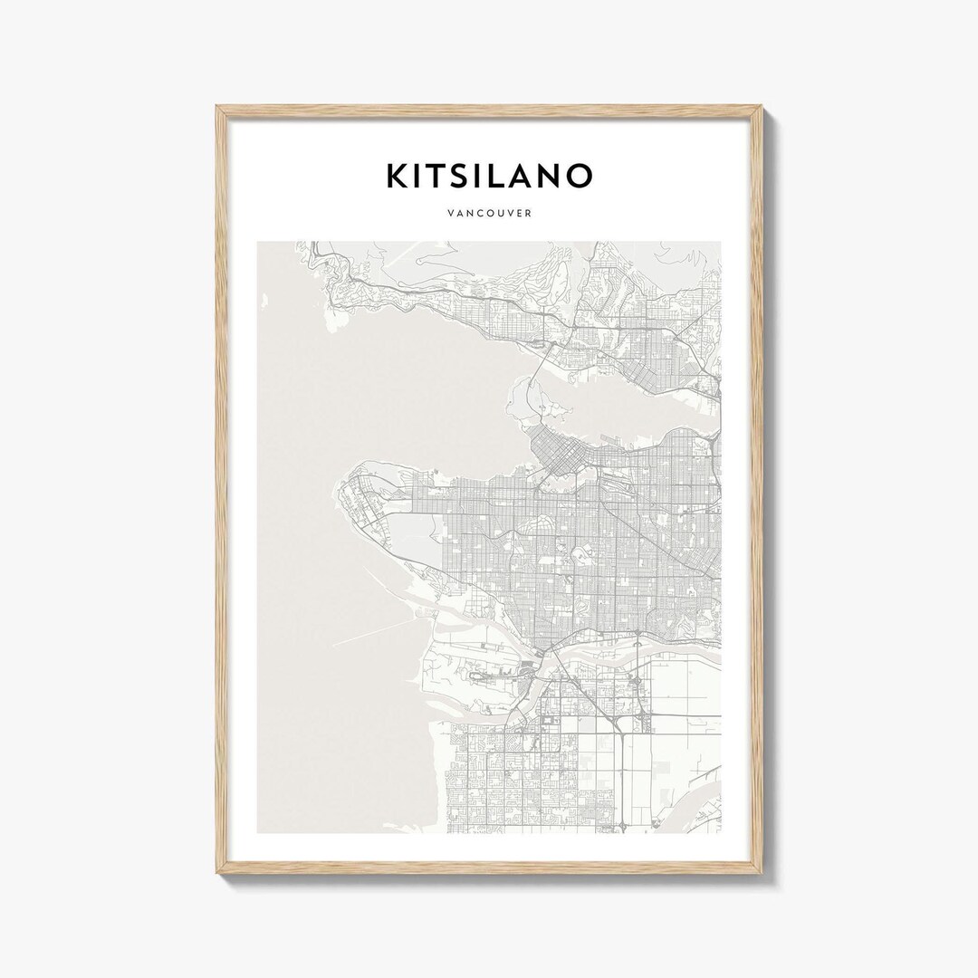 Kitsilano Map Print Vancouver Travel Wall Art Etsy Il Qi9u 