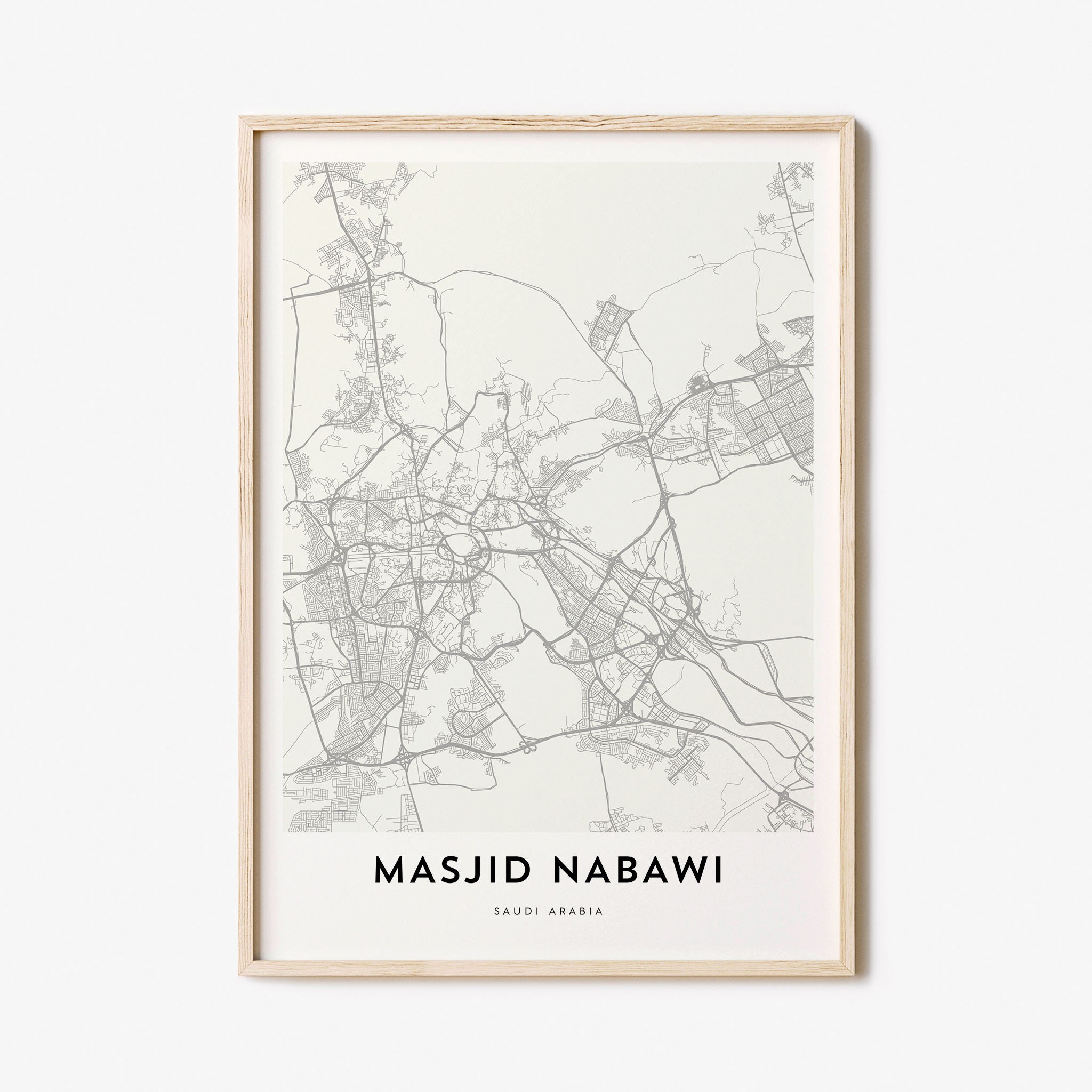 Map of Masjid Nabawi Masjid Nabawi Map Print Masjid Nabawi Etsy Portugal