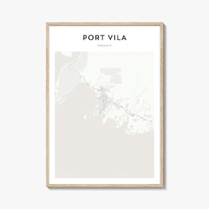 Port Vila Map Poster, Port Vila Map Print, Port Vila Travel Wall Art, Port Vila Personalized Map, Vanuatu