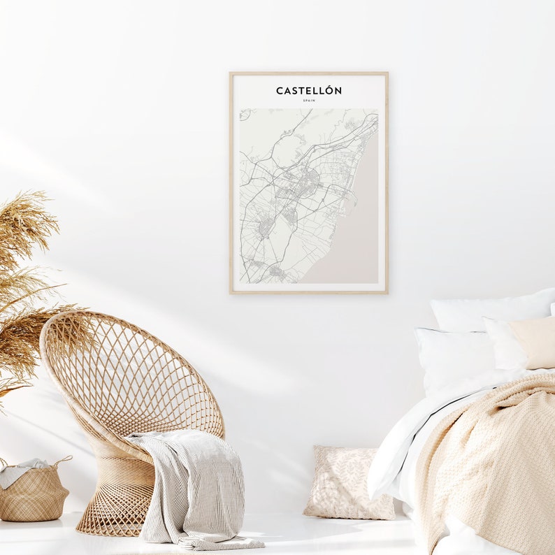 Castellón Map Poster, Castellón Map Print, Castellón Personalized Map Art, Castellón Wall Art, Castellón Travel Poster, Travel Gift, Spain image 6