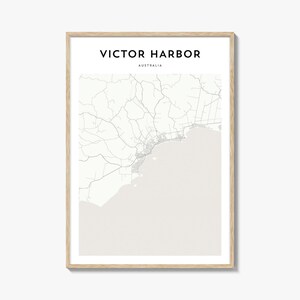 Victor Harbor Map Poster, Victor Harbor Map Print, Victor Harbor Travel Wall Art, Victor Harbor Personalized Map, Australia