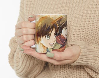 Tazza Attack on Titan, tazza anime, tazza Eren Yeager