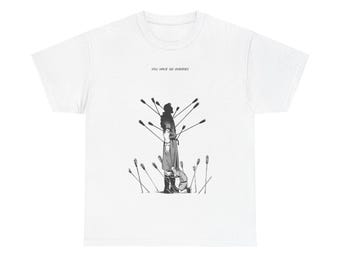 ユニセックス ヘビーコットンTシャツ - 「君には敵はいない」、アニメTシャツ、ヴィンランド・サガTシャツ、トルフィンTシャツ