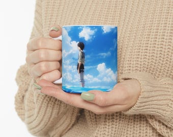 Tazza Attack on Titan, tazza anime, tazza Eren Yeager