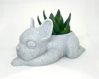 Sleep French Bulldog Planter -  Best Qualty 3D Printed Gifts