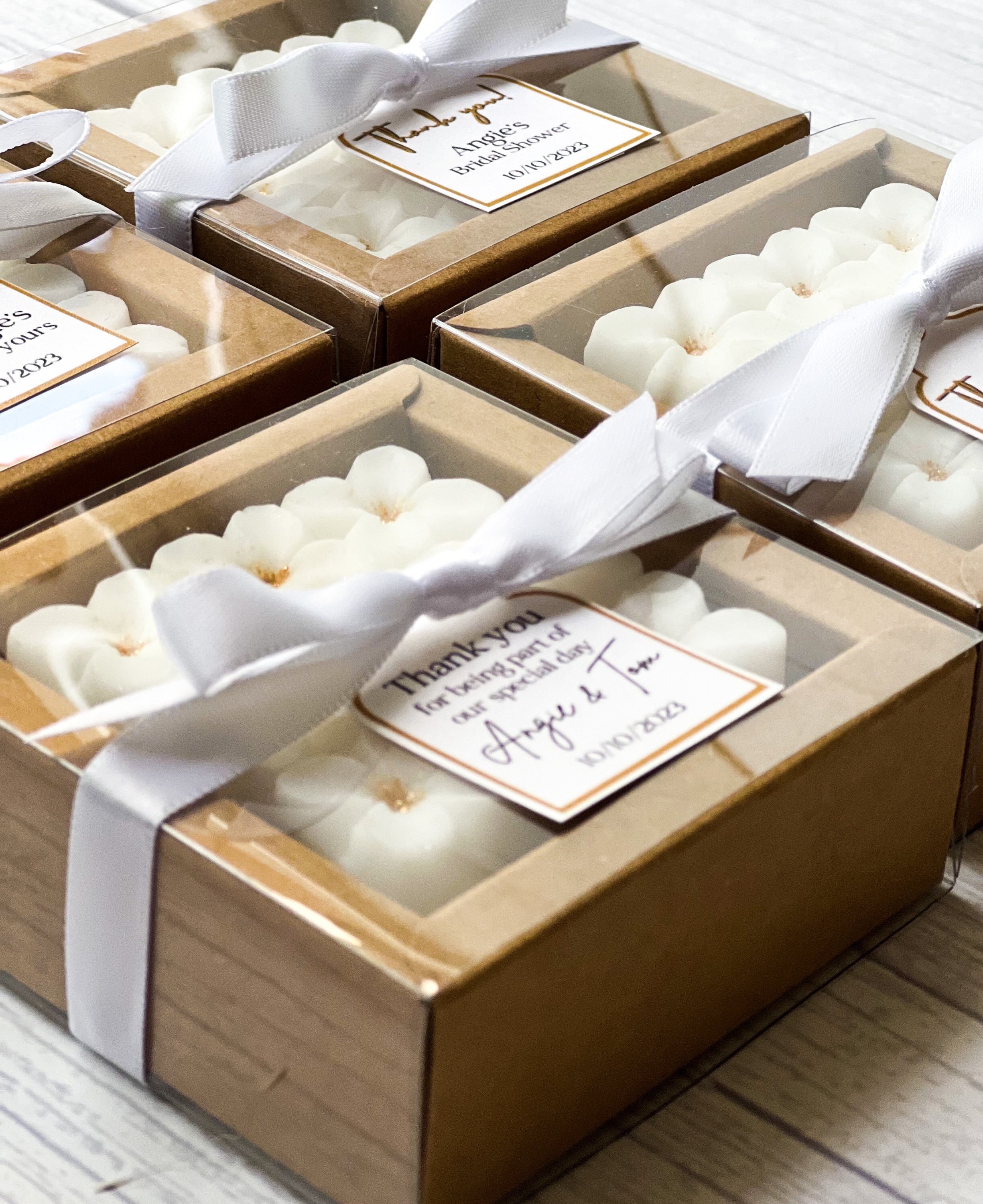 Floral Soap Wedding Favors