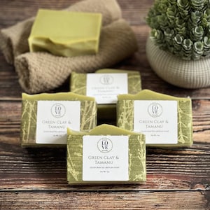 Green Clay & Tamanu Handcrafted Soap/Handmade Natural Soap /Deliciously Scented Premium quality Natural Soap/Jabones Artesanales