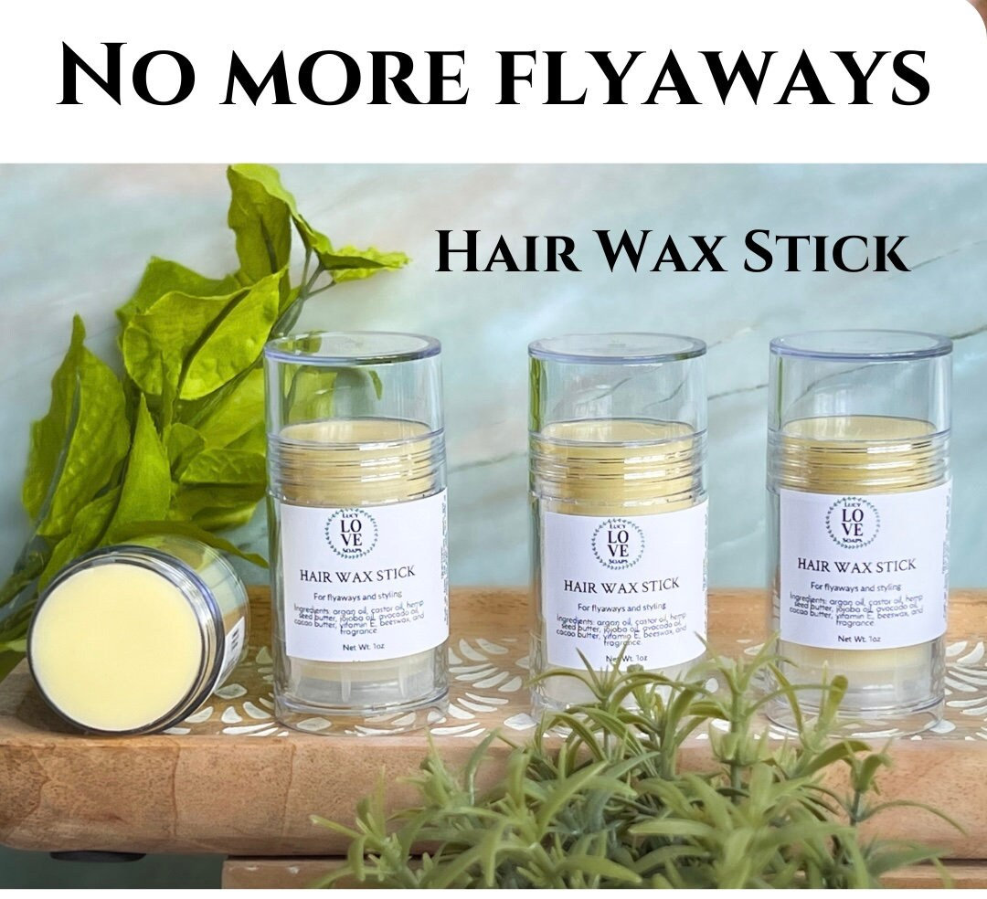 Hair Wax stick with Argan oil, wax stick for flyaways, Edge control, Hair Wax roll-on stick, Hair styling wax, natural styling wax