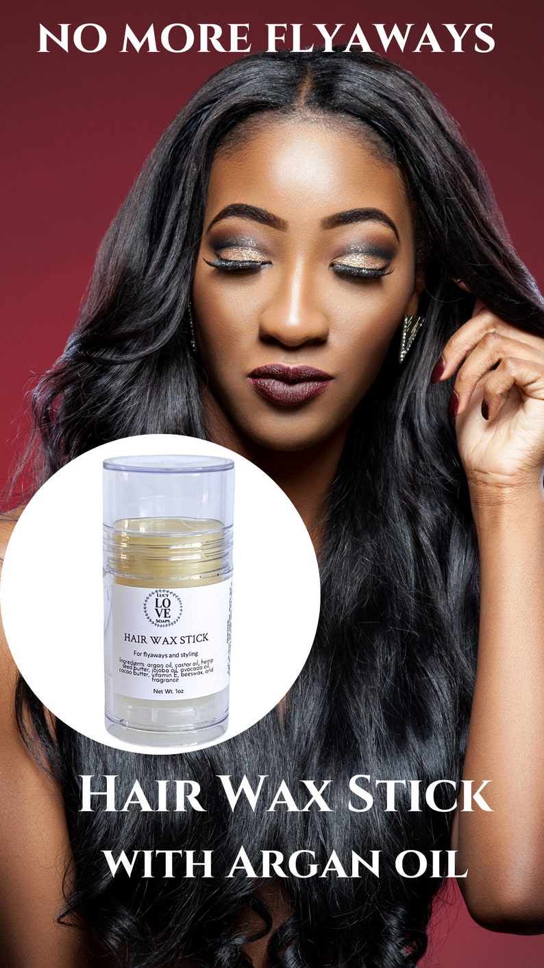Hair Wax Stick With Argan Oil, Wax Stick for Flyaways, Edge Control, Hair Wax Rollon Stick