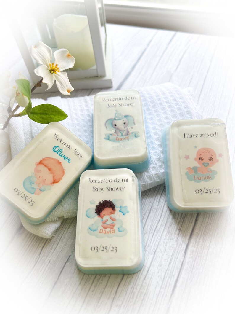 Baby Shower Soap Party Favors / Baby Shower Personalized Favors /baby