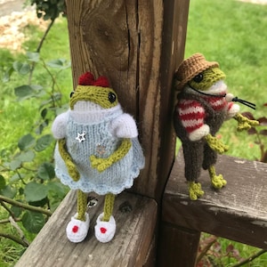 Rana de peluche, Rana amigurumi, Rana de punto, Muñeca amigurumi, Rana de crochet, Ranita, Lindo juguete orgánico, Regalo para niños, Regalo para el día de la madre