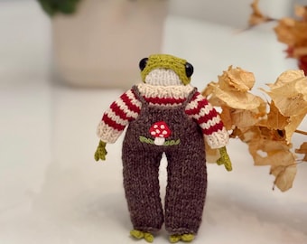 Crochet Frog Toy: Handmade Frog, Movable Arms and Legs, Halloween Frogs, Christmas Gifts