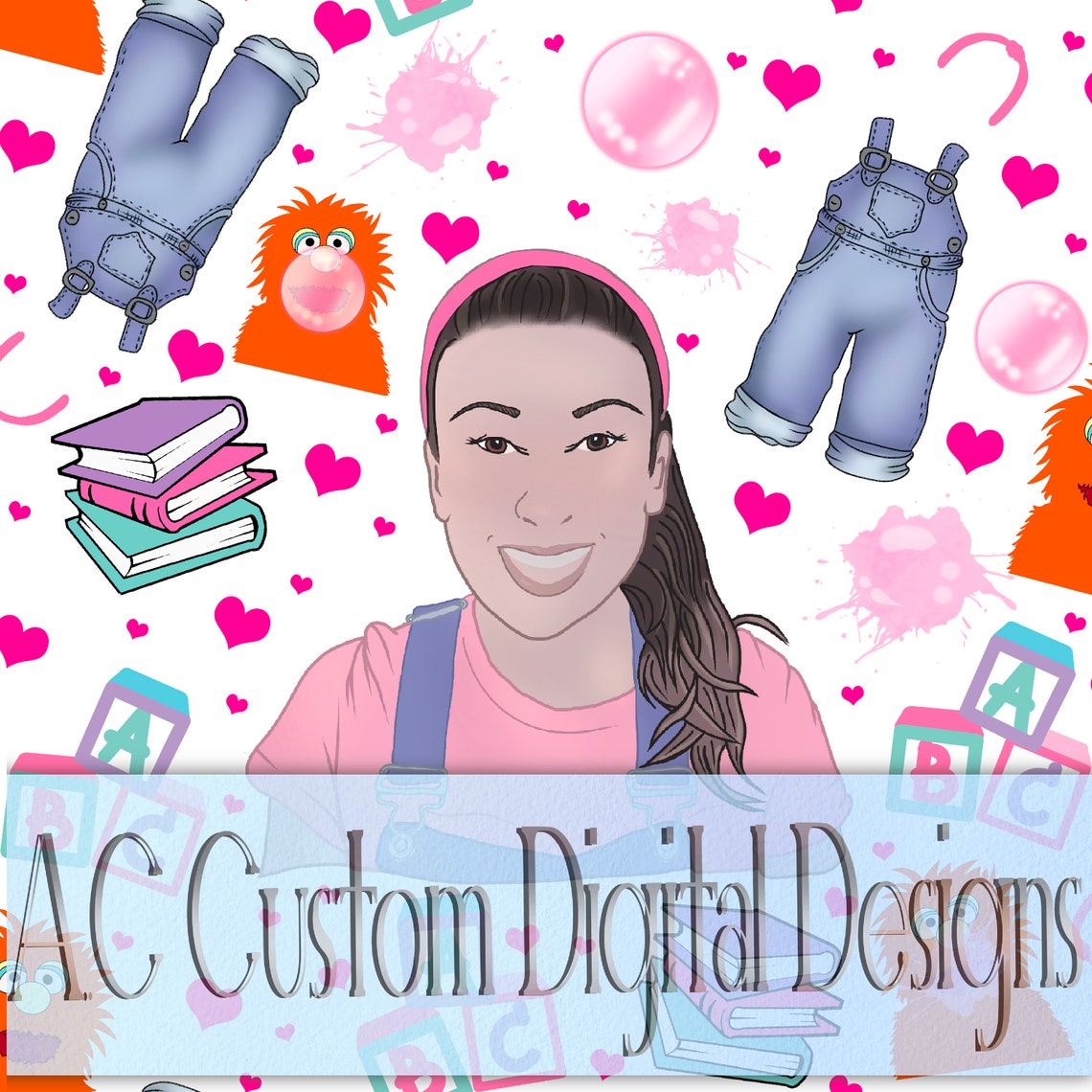 Ms Rachel Png, Ms Rachel Seamless Repeating Pattern, Ms Rachel and ...