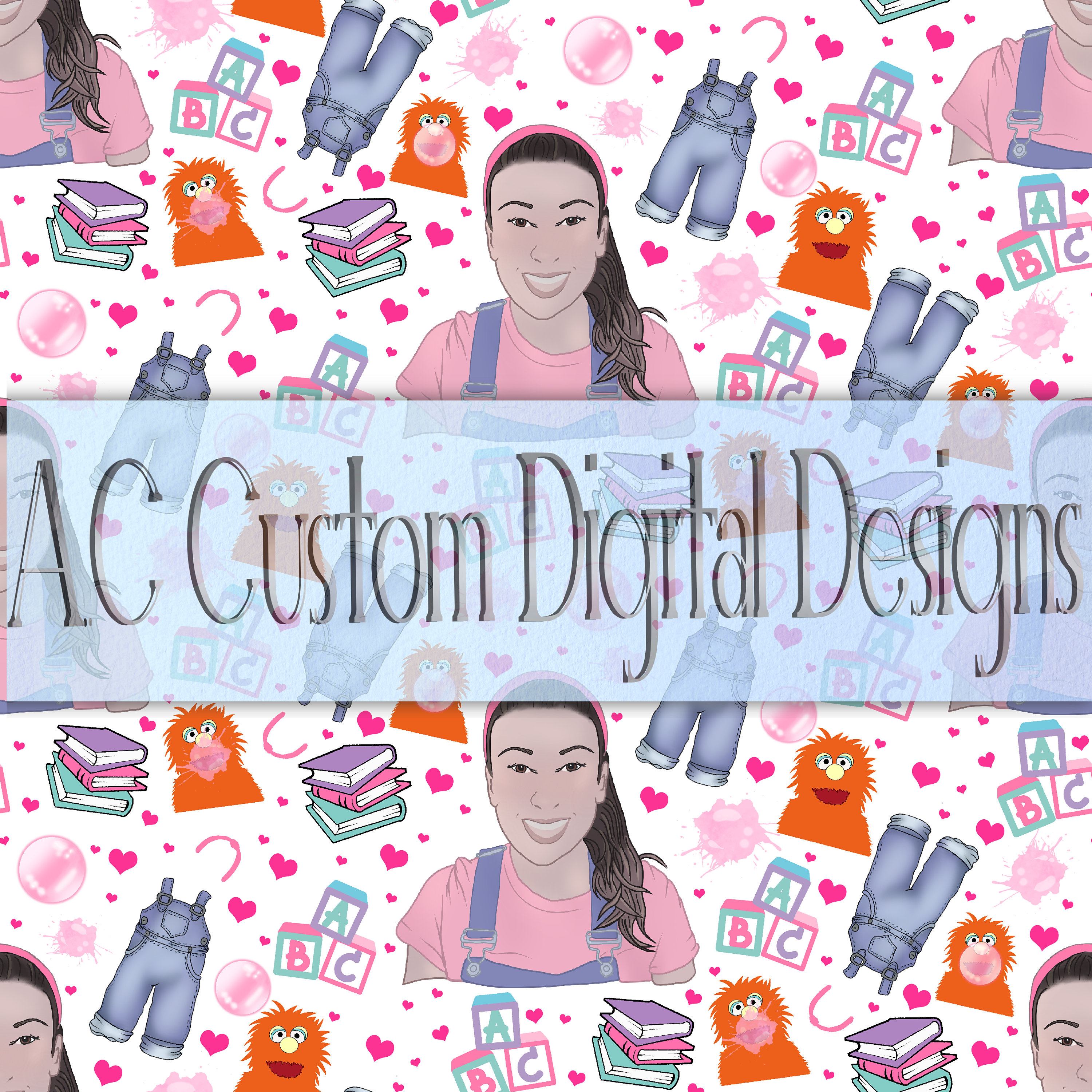 Ms Rachel Png, Ms Rachel Seamless Repeating Pattern, Ms Rachel and ...