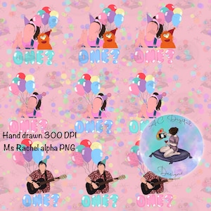 Ms Rachel songs for littles jamming with jules birthday one PNGs-bundle-ms Rachel birthday PNGs-herbie-digital stickers
