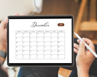 2023 カレンダー、デジタル カレンダー、ハイパーリンク デジタル カレンダー、iPad カレンダー、GoodNote カレンダー、Minimalsit カレンダー、即時ダウンロード