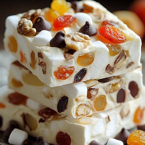 BEST Recipe of Homemade Honey Nougat Bars | Chewy White Chocolate Treats with Nuts & Fruit