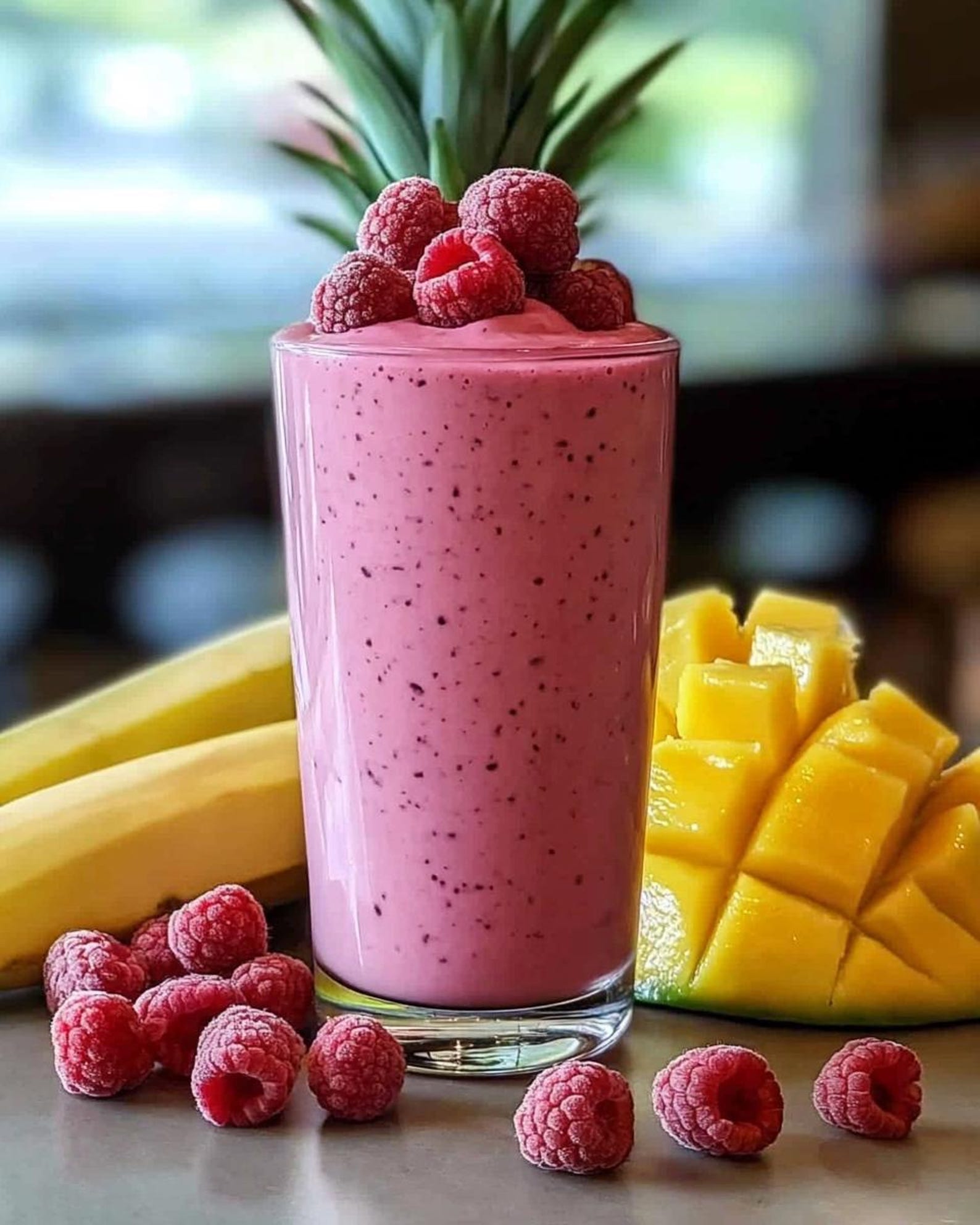 Tropical Raspberry Smoothie Recipe PDF | Vegan & Dairy-Free