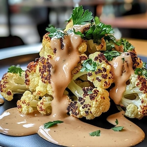 Roasted Cauliflower with Creamy Tahini Sauce Recipe