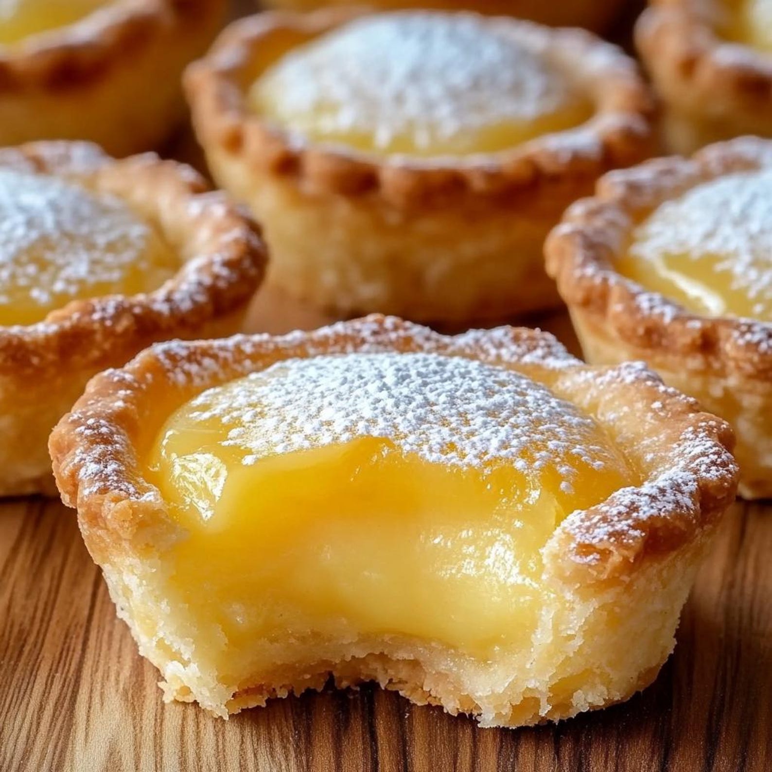 Mini Lemon Tart Recipe – Easy Custard Pie Baking (digital PDF Download ...