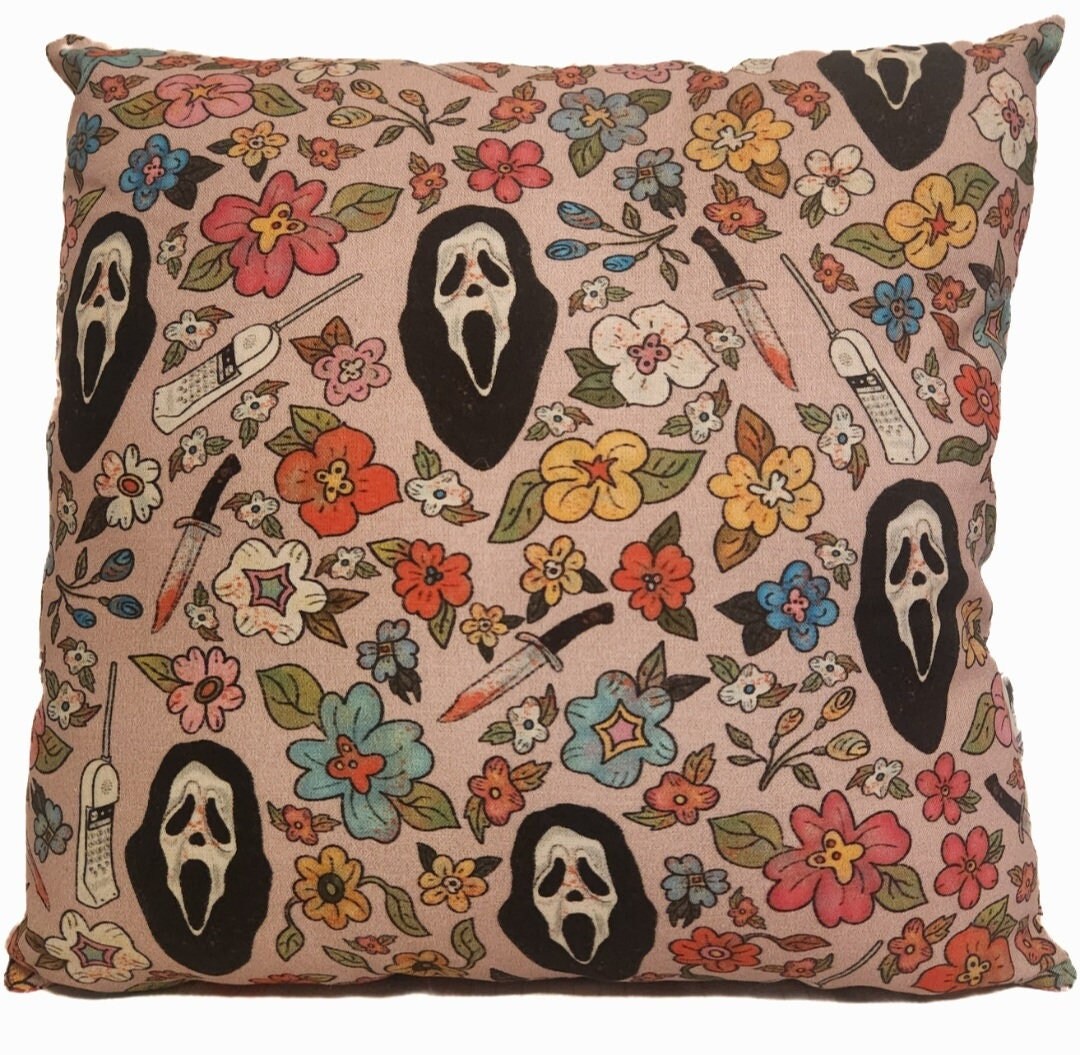 Handmade Novelty Horror Pillow Scream Ghostface Etsy