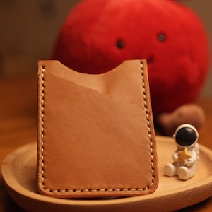 Leder Brieftasche, Handgemacht, Minimalistische Leder Brieftasche, Herren Slim Brieftasche, Karten Brieftasche, Vertikale Leder Brieftasche