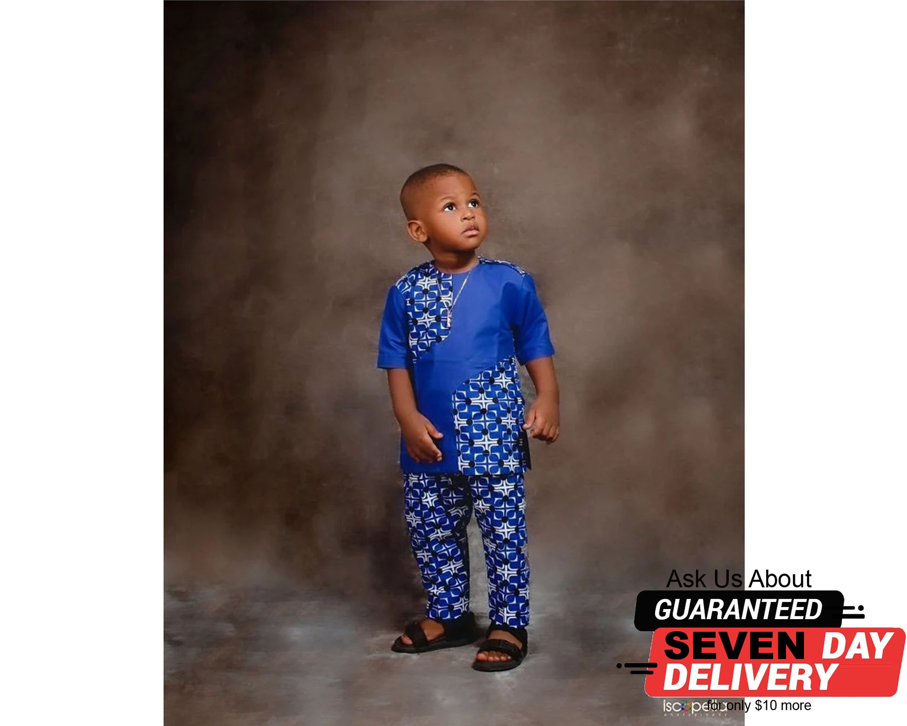 African Boys Outfit Boy's Clothing Fashion Casual Solid Etsy