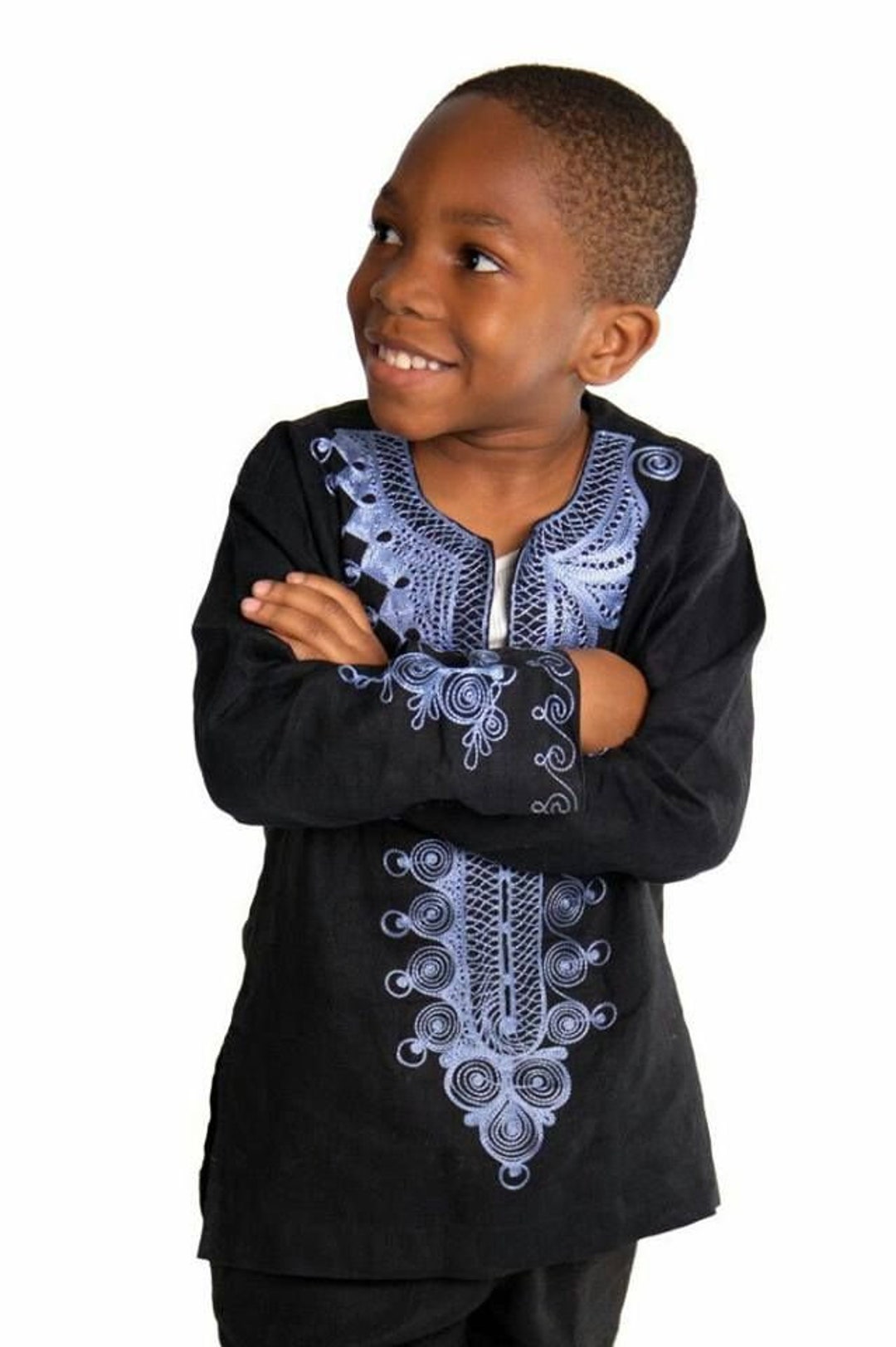 African Boys Outfit Boys Clothing Fashion Casual Solid Etsy